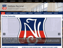 Tablet Screenshot of institutonacional.cl